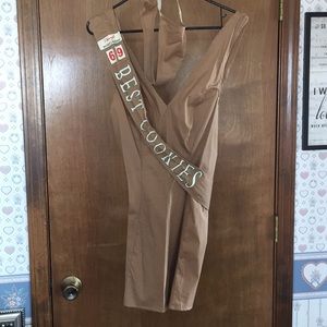 Girl Scouts Halloween costume brown Velcro dress